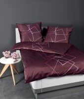 Janine Mako-Satin Bettwäsche J. D. 87035 persischrot rosa