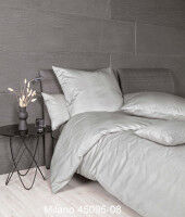 Mako-Satin Bettwäsche MILANO 45095 silbergrau