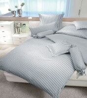 Janine Mako-Satin Bettwäsche modernclassic 3912 grau