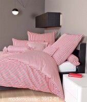 Janine Mako-Satin Bettwäsche modernclassic 3912 rot