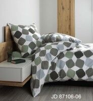 Janine Mako-Satin Bettwäsche J. D. 87106 grün