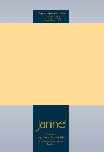 Janine Topper-Spannbetttuch 5001 (für Box-Spring Betten) vanille
