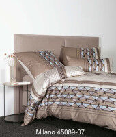 Janine Mako-Satin Bettwäsche MILANO 45089 naturell walnuss