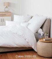 Janine Mako-Satin Bettwäsche Colors 31001 weiß