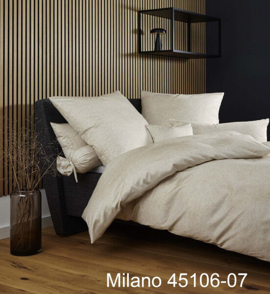 Janine Mako-Satin Bettwäsche MILANO 45106 beige Größe:  80x80 cm günstig online kaufen