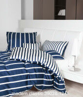 Janine Mako-Satin Bettwäsche modernclassic 39028 nachtschattenblau