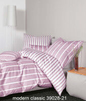 Janine Mako-Satin Bettwäsche modernclassic 39028 kreiderosé