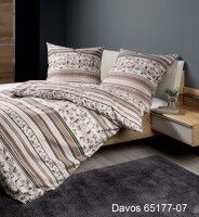 Janine Feinbiber Bettwäsche DAVOS 65177 beige braun