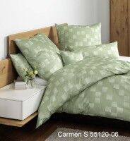 Janine Interlock-Jersey Bettwäsche CARMEN S 55120 lindgrün
