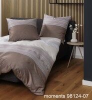 Janine Mako-Satin Bettwäsche moments 98124 beige grau