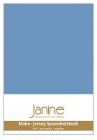 Janine Spannbetttuch Mako-Feinjersey 5007 blau