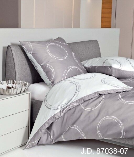 Janine Janine Mako-Satin Bettwäsche J.D. 87038 taupe Größe:  240x220 cm + 2 günstig online kaufen