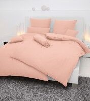 Janine Mako-Soft-Seersucker Bettwäsche PIANO 0125 lachs