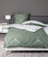 Janine Mako-Satin-Bettwäsche J.D. 87054 salbeigrün jade