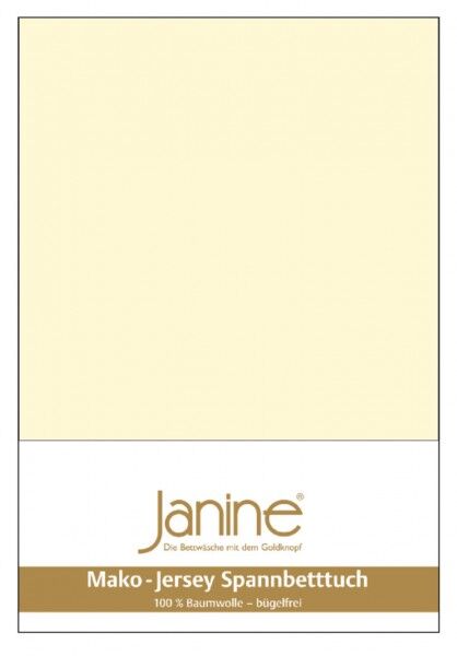 Janine Spannbetttuch Mako-Feinjersey 5007 champanger