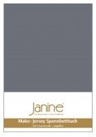 Janine Spannbetttuch Mako-Feinjersey 5007 opalgrau
