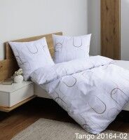 Janine Mako-Soft-Seersucker Bettwäsche TANGO 20164 blaugrau