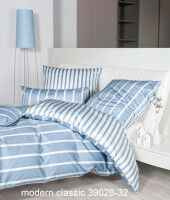 Janine Mako-Satin Bettwäsche modernclassic 39028 perlblau