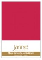 Janine Spannbetttuch Mako-Feinjersey 5007 rot