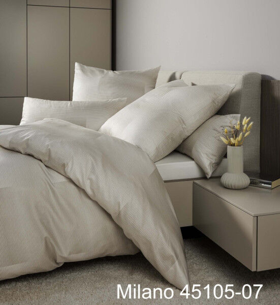 Janine Mako-Satin Bettwäsche MILANO 45105 beige Größe:  40x80 cm günstig online kaufen