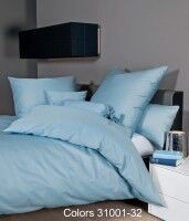 Mako-Satin Bettwäsche Colors 31001 perlblau
