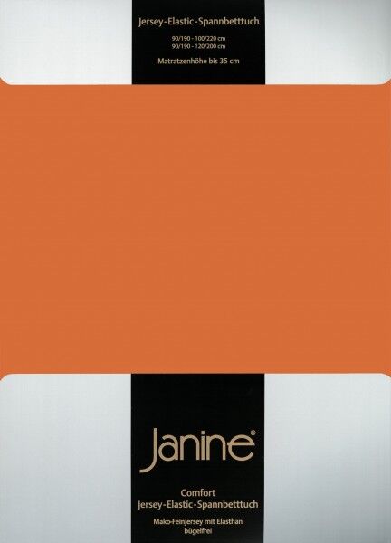 Spannbetttuch Elastic-Jersey 5002 rost-orange