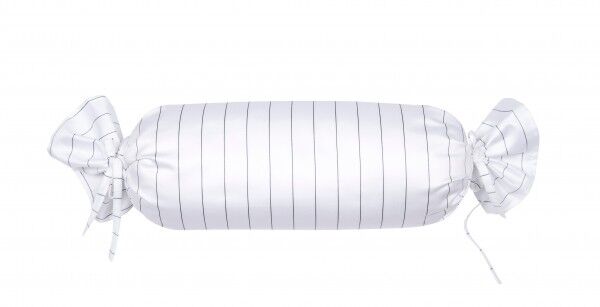 Janine Mako-Satin-Nackenrolle 15x40 modernclassic 3935 anthrazit