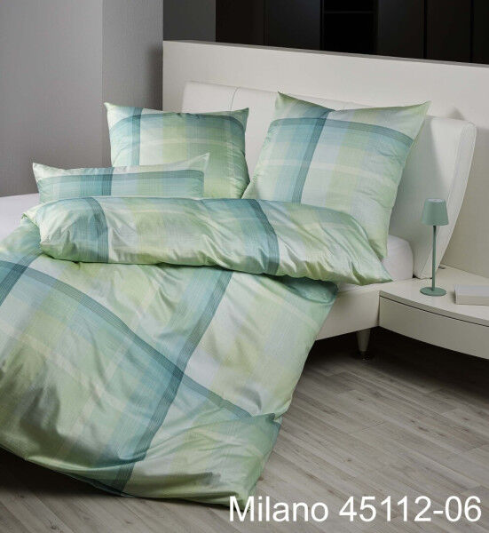 Janine Mako-Satin Bettwäsche MILANO 45112 salbeigrün Größe:  40x80 cm günstig online kaufen