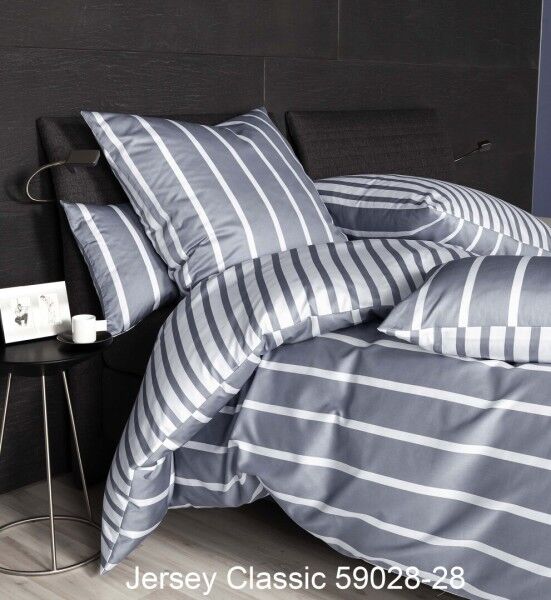Janine Janine Interlock-Jersey Bettwäsche JERSEY CLASSIC 59028 platin Größe günstig online kaufen
