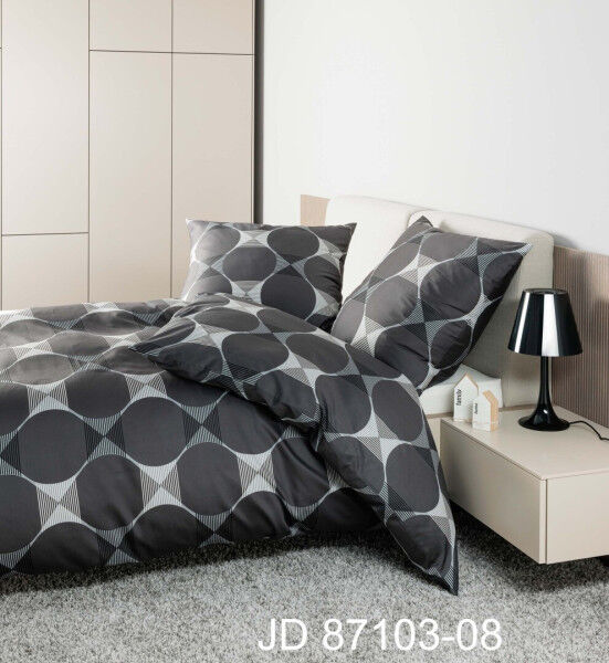 Janine Janine Mako-Satin Bettwäsche J. D. 87103 anthrazit Größe:  135x200 c günstig online kaufen