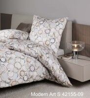Janine Mako-Satin Bettwäsche modern art S 42155 multicolor