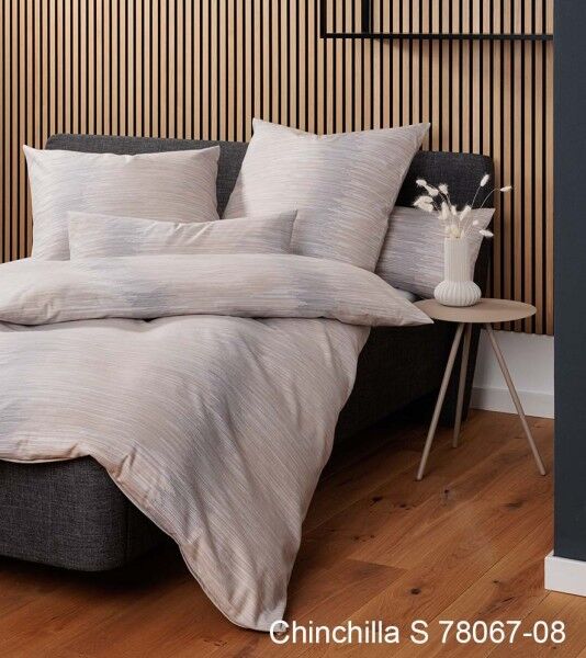 Janine Edelflanell Bettwäsche Chinchilla S 78067 sand grau