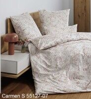 Janine Interlock-Jersey Bettwäsche CARMEN S 55127 sand taupe