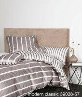 Janine Mako-Satin Bettwäsche modernclassic 39028 vulkan