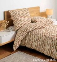 Janine Soft-Cotton Bettwäsche CORTINA 71008 orange braun