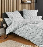 Janine Edelflanell Bettwäsche Chinchilla S 78071 silber