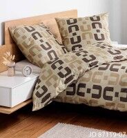 Janine Mako-Satin Bettwäsche J. D. 87119 beige sand