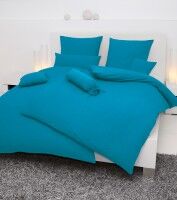 Janine Mako-Soft-Seersucker Bettwäsche PIANO 0125 azur