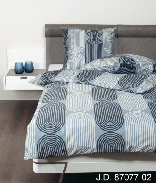 Janine Janine Mako-Satin Bettwäsche J.D. 87077 jeansblau Größe:  240x220 cm günstig online kaufen