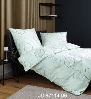 Janine Mako-Satin Bettwäsche J. D. 87114 mint salbei