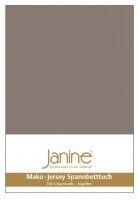 Janine Spannbetttuch Mako-Feinjersey 5007 taupe