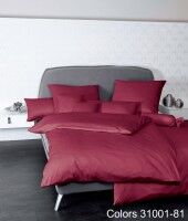 Janine Mako-Satin Bettwäsche Colors 31001 bordeaux