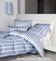 Janine Interlock-Jersey Bettwäsche JERSEY CLASSIC 59028 perlblau