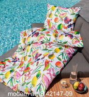 Mako-Satin Bettwäsche modern art S 42147 multicolor