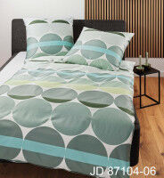 Mako-Satin Bettwäsche J. D. 87104 salbeigrün