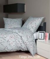 Janine Mako-Soft-Seersucker Bettwäsche TANGO 20076 silberblau