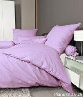 Janine Mako-Soft-Seersucker Bettwäsche PIANO 0125 flieder