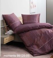 Janine Mako-Satin Bettwäsche moments 98125 beere orange