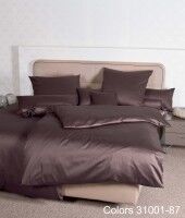 Janine Mako-Satin Bettwäsche Colors 31001 schoko