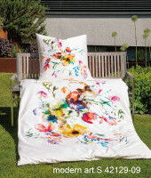 Janine Mako-Satin Bettwäsche modern art S 42129 multicolor